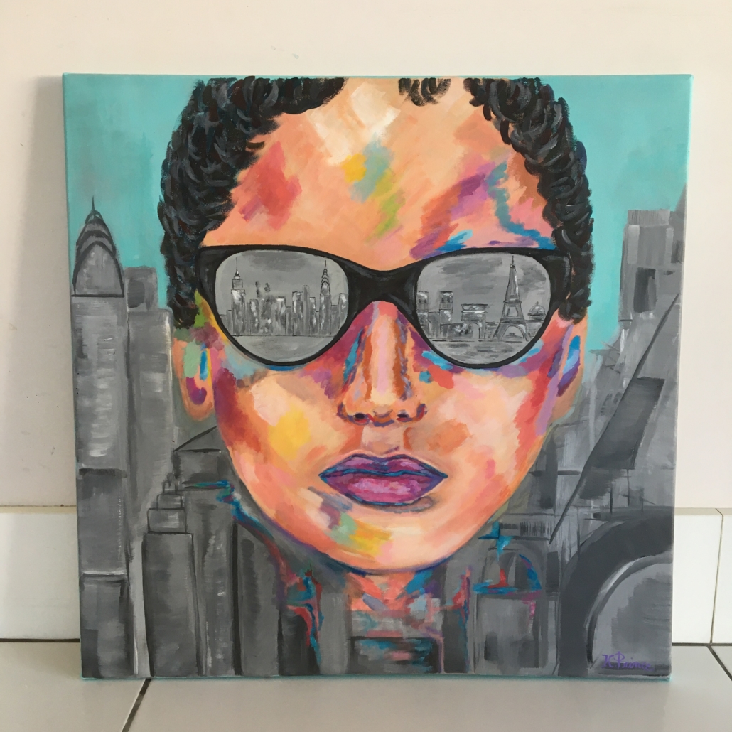 Karine Prince 60 x 60 cm Peinture de Karine Prince