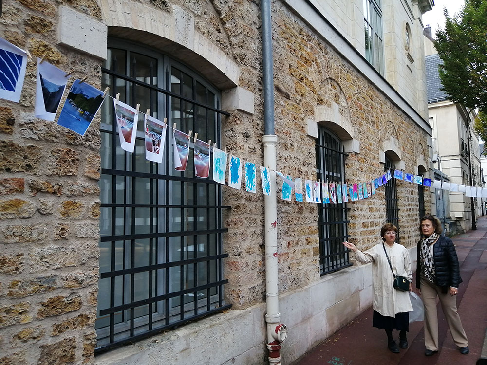 Photo de la Grande Lessive d'octobre 2023 à Saint-Cloud