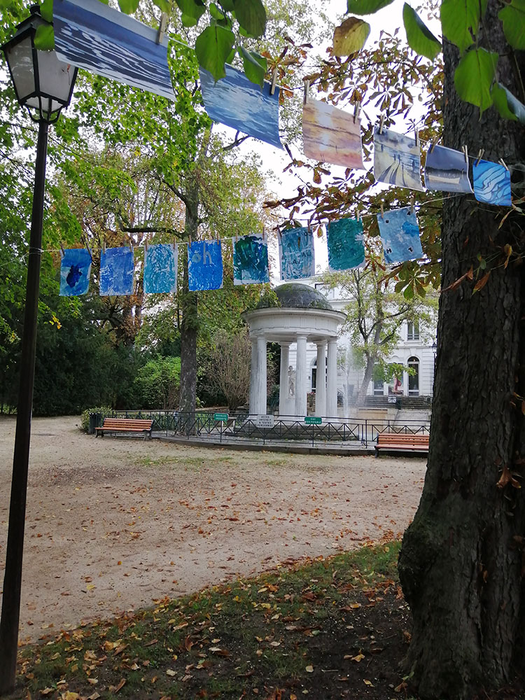 Photo de la Grande Lessive d'octobre 2023 à Saint-Cloud