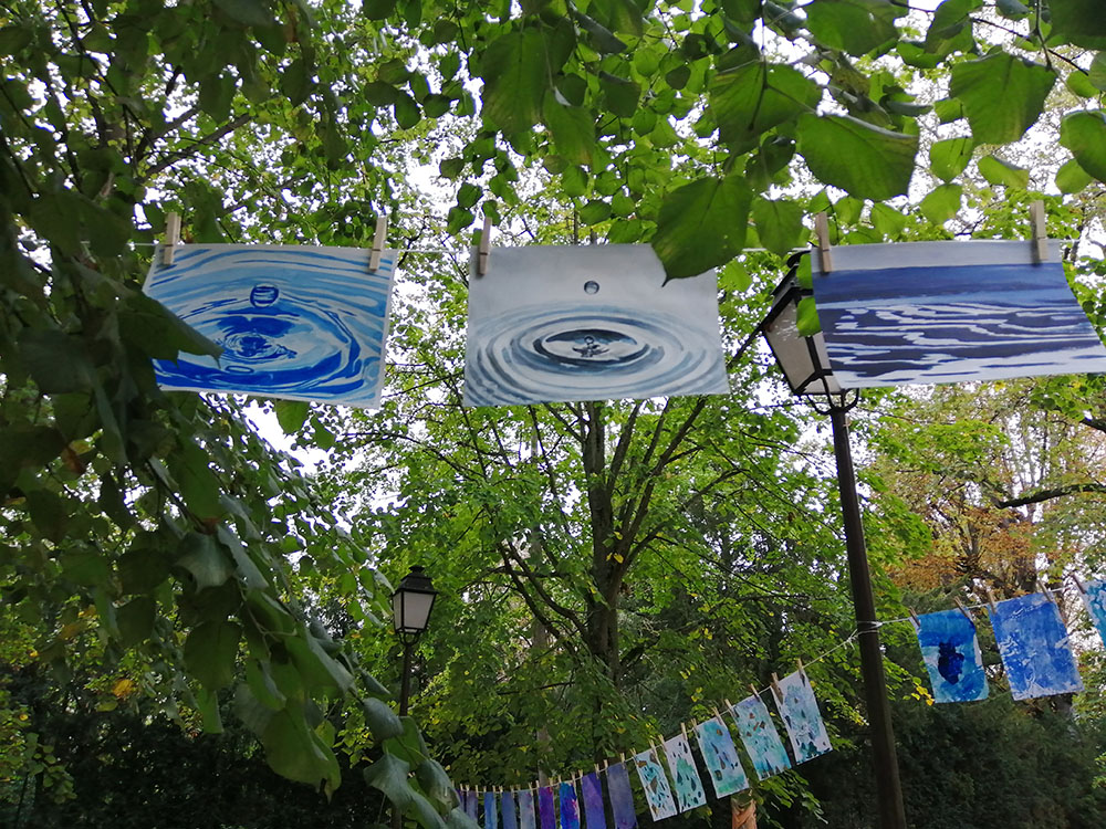 Photo de la Grande Lessive d'octobre 2023 à Saint-Cloud