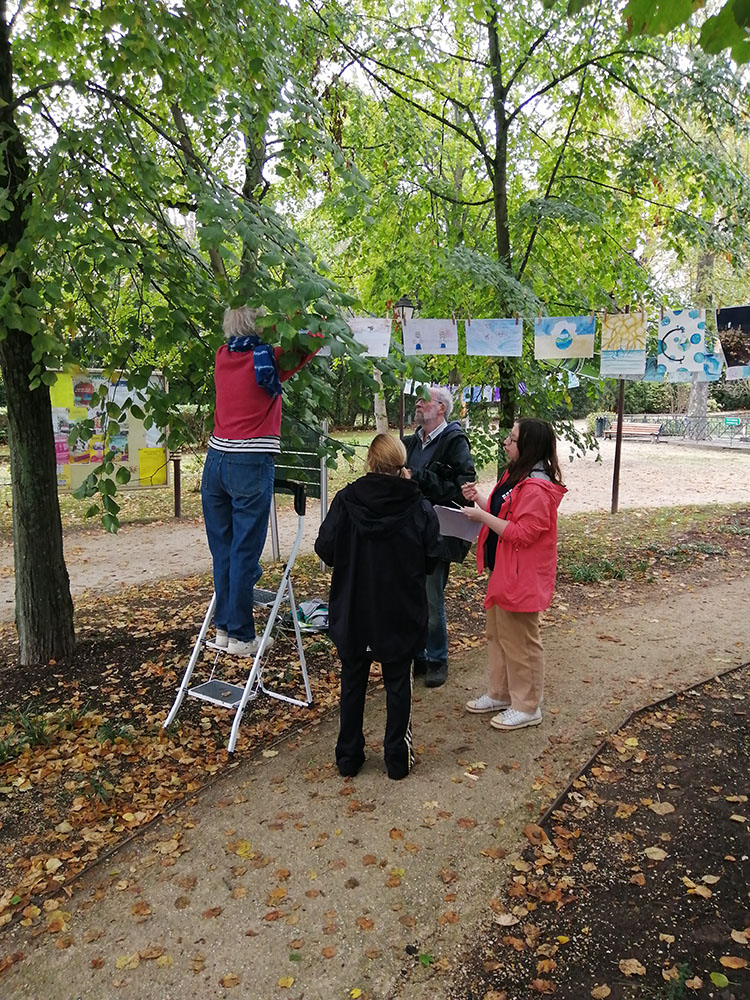 Photo de la Grande Lessive d'octobre 2023 à Saint-Cloud