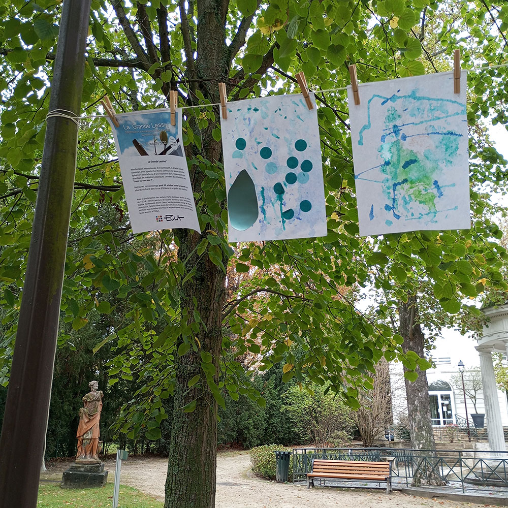 Photo de la Grande Lessive d'octobre 2023 à Saint-Cloud