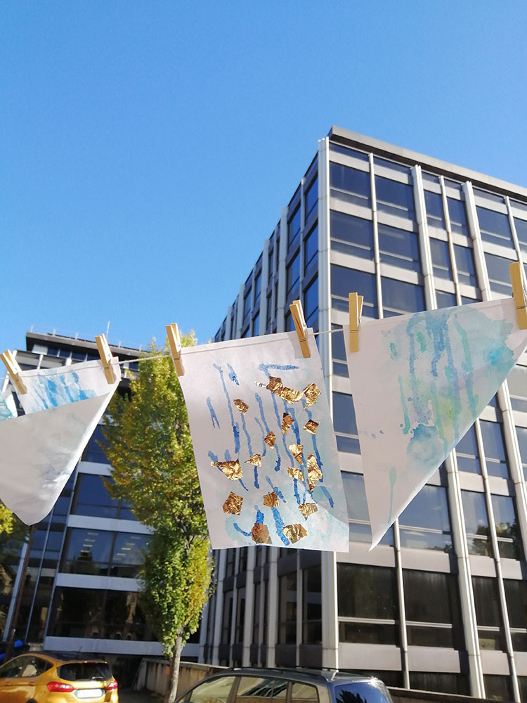 Photo de la Grande Lessive d'octobre 2023 à Saint-Cloud