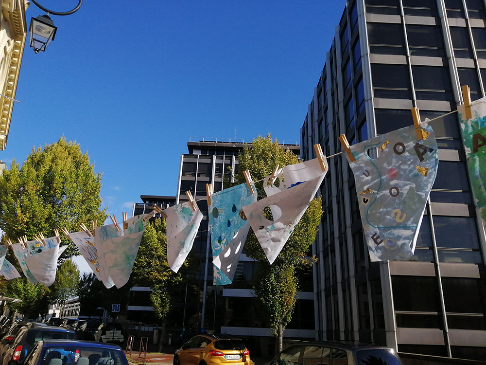Photo de la Grande Lessive d'octobre 2023 à Saint-Cloud