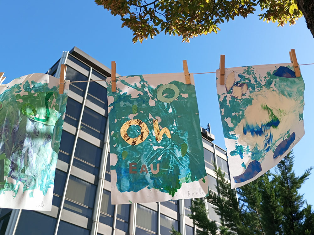 Photo de la Grande Lessive d'octobre 2023 à Saint-Cloud