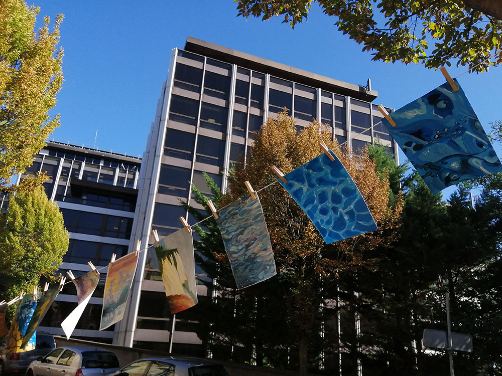 Photo de la Grande Lessive d'octobre 2023 à Saint-Cloud