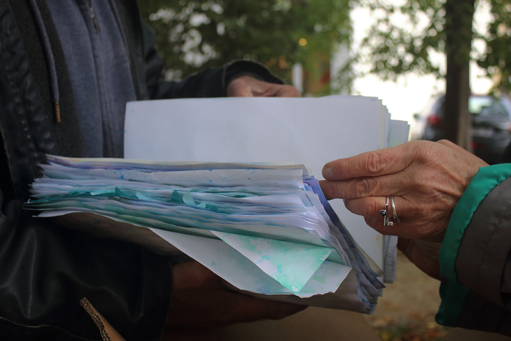 Photo de la Grande Lessive d'octobre 2023 à Saint-Cloud