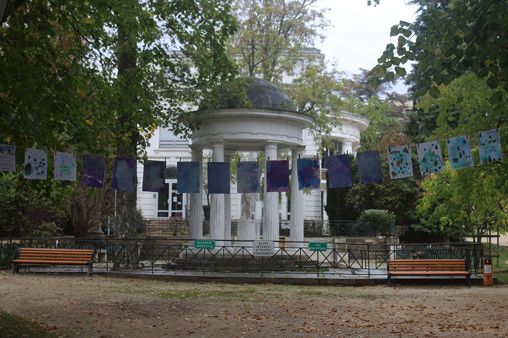Photo de la Grande Lessive d'octobre 2023 à Saint-Cloud