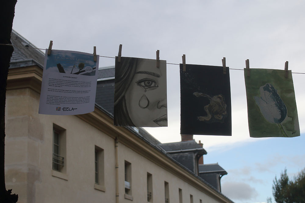 Photo de la Grande Lessive d'octobre 2023 à Saint-Cloud