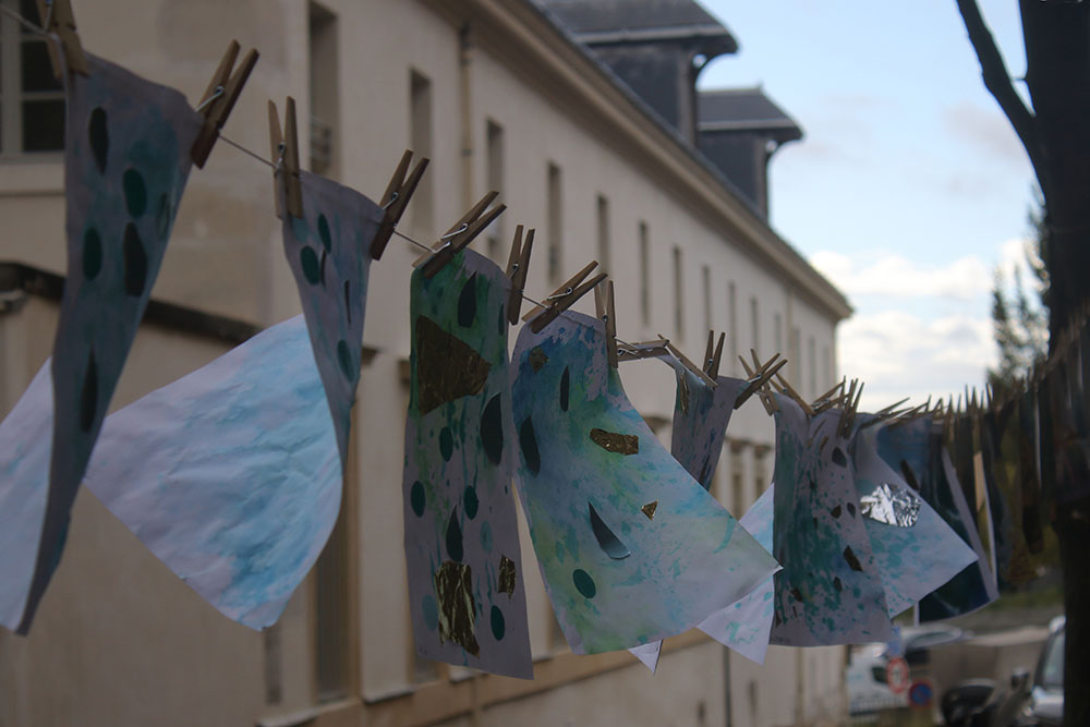 Photo de la Grande Lessive d'octobre 2023 à Saint-Cloud
